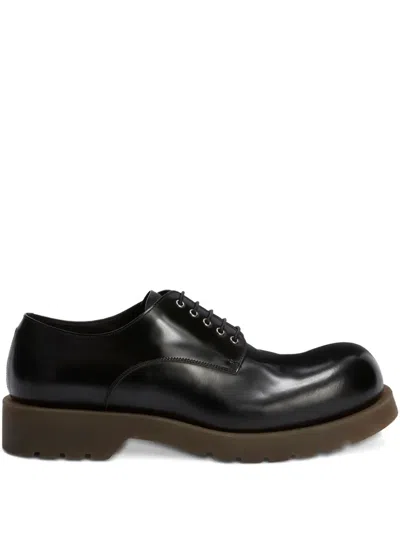 Jil Sander Lace-up Derby Shoes In Black