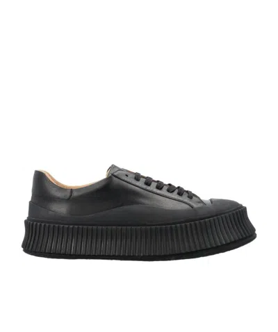 JIL SANDER JIL SANDER ROUND-TOE LOW-TOP SNEAKERS