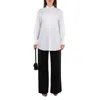 Jil Sander Ladies Black Elasticated-waist Palazzo Trousers, Brand Size 34 (us Size 2) In Black