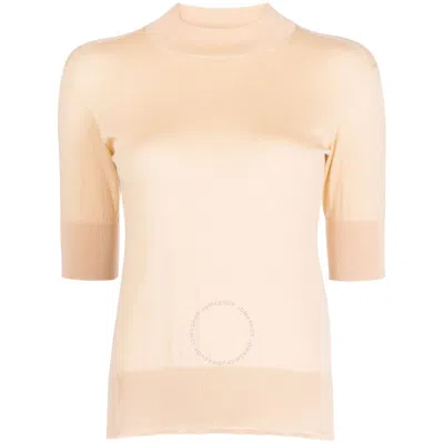 Jil Sander Ladies Papaya Cashmere And Wool Jumper In Neutral