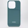 Jil Sander Lagoon-coloured Iphone 15 Pro Cover With Logo Women In Green