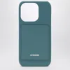 Jil Sander Lagoon-coloured Iphone 15 Pro Cover With Logo Women In Green