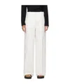 Jil Sander Laminated Belt Loop Casual Pants In White