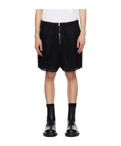Jil Sander Laminated Casual Shorts In Black