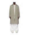 Jil Sander Green Press-stud Coat In Gray