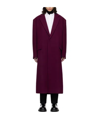 Jil Sander Lapel Long-sleeved Coat In Brown