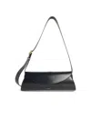 Jil Sander Women Black Leather Small Cannolo Shoulder Bag In Black