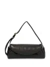 Jil Sander Large Cannolo Padded Shoulder Bag In Black
