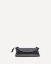 Jil Sander Cannolo Black Nappa Leather Mini Bag In Black