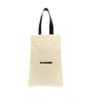 Jil Sander Flat Shopper Large Shopping Bag In Nude
