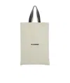 Jil Sander Large Flat Shopper Tote In Nude
