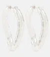 Jil Sander Large Drop Earrings In Silber
