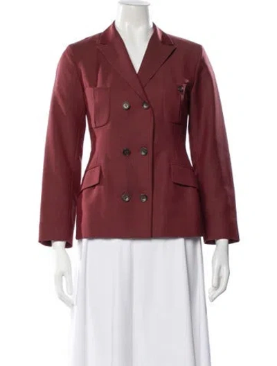 Pre-owned Jil Sander Late 1980's - Early 1990's Wool Blazer In Red