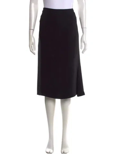 Pre-owned Jil Sander Late 1990's - Early 2000's Midi Length Skirt In Black