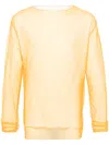 Jil Sander Layered Cotton T-shirt In Orange