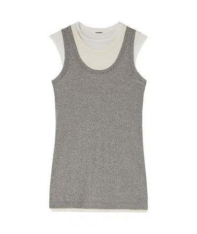 JIL SANDER JIL SANDER LAYERED CREWNECK TANK TOP