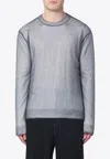 Jil Sander Layered Crewneck Sweater In Gray