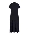Jil Sander Layered-design Midi Dress In Black