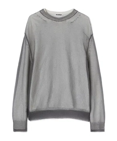 JIL SANDER JIL SANDER DOUBLE LAYERED KNIT TOP