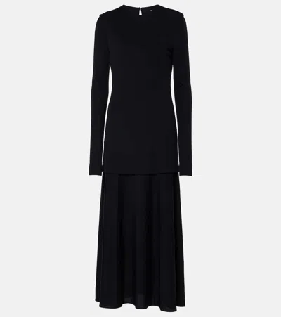 Jil Sander Maxikleid In Schwarz