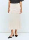 Jil Sander Layered Maxi A-line Skirt In Pink