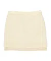 Jil Sander Layered Mini Skirt In White