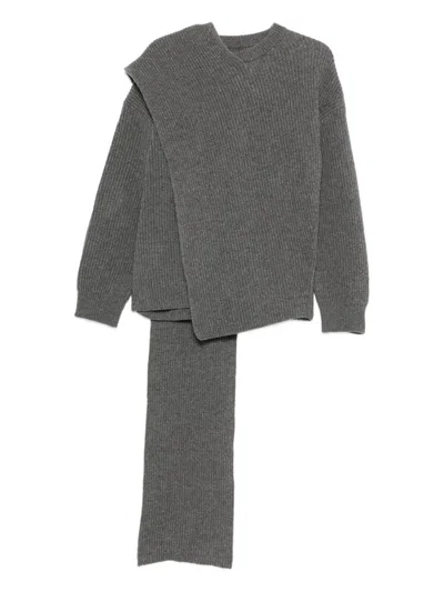 JIL SANDER LAYERED SWEATER - WOMEN'S - WOOL