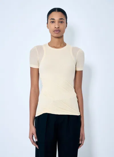 Jil Sander Layered T-shirt In Beige