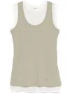 Jil Sander Three-pack Multicolor 3 Layers Tank Tops In Weiss