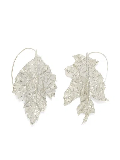 Jil Sander Leaf-shaped Earrings In Multicolour