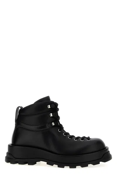JIL SANDER JIL SANDER LEATHER ANKLE BOOTS
