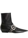 Jil Sander Leather Ankle Boots