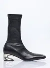 Jil Sander Leather Boot In Black