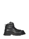 Jil Sander Leather Ankle Boots Men In Black