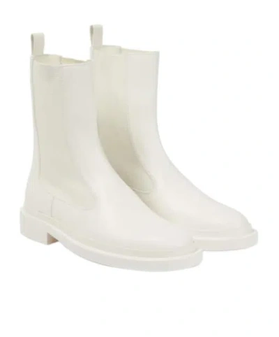 Jil Sander Leather Ankle Boots In Multi