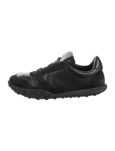 Pre-owned Jil Sander Leather Athletic Sneakers In Black