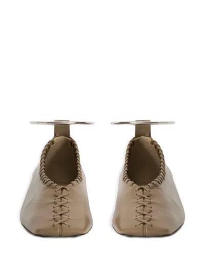 Jil Sander Leather Ballet Flats