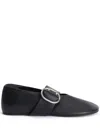 Jil Sander Smooth Leather Ballerinas In Multi