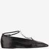 Jil Sander Crystal-embellished Ballet Flats Black In Black