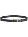 Jil Sander Black Cannolo Belt