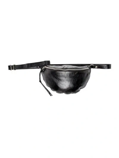 Pre-owned Jil Sander Leather Belt Bag In Black