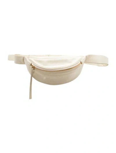Pre-owned Jil Sander Leather Belt Bag In White