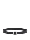 Jil Sander Leather Belt In Black