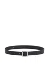Jil Sander Leather Belt In Black