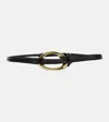 Jil Sander Leather Belt In Black