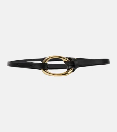 Jil Sander Leather Belt In Black