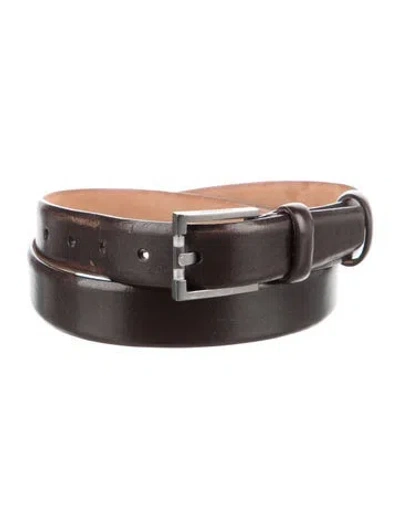Pre-owned Jil Sander Leather Belt In Brown