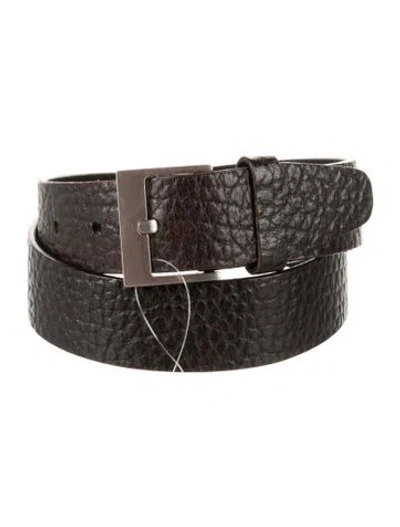Pre-owned Jil Sander Leather Belt In Brown