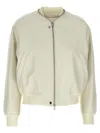Jil Sander Bomber Jacket With Ribbed Cuffs And Hem