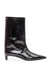 Jil Sander Black Leather Ankle Boots